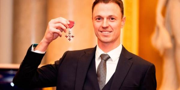 Manchester United player gets decorated with the MBE